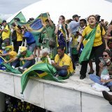 Suite à l'invasion en janvier de bâtiments officiels à Brasilia par des "bolsonaristes", des membres de la police ont été arrêtés au terme d'une longue d'enquête (archives).
